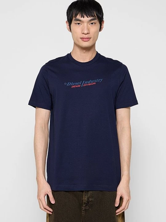 Foto van product T-shirt print Diesel donkerblauw
