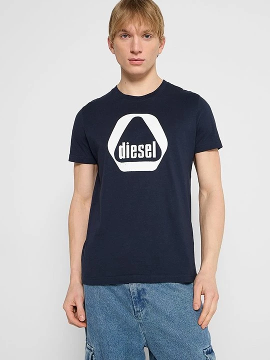 Foto van product T-shirt print Diesel donkerblauw