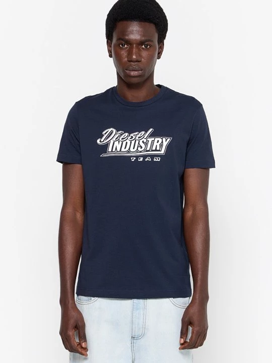 Foto van product T-shirt print Diesel donkerblauw