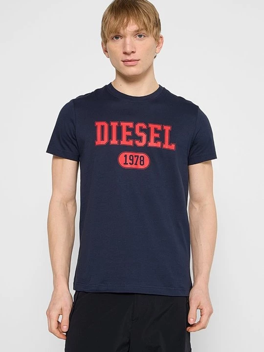 Foto van product T-shirt print Diesel donkerblauw