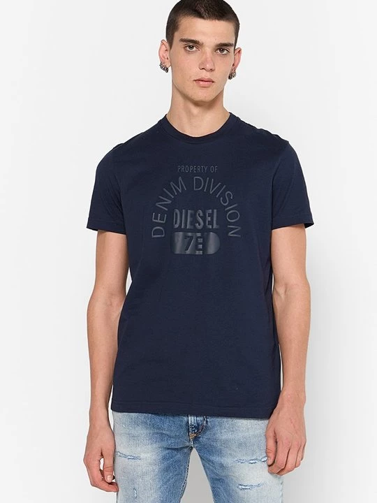 Foto van product T-shirt print Diesel donkerblauw