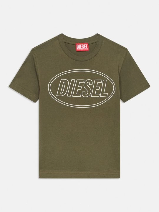 Foto van product T-shirt print Diesel donkergroen