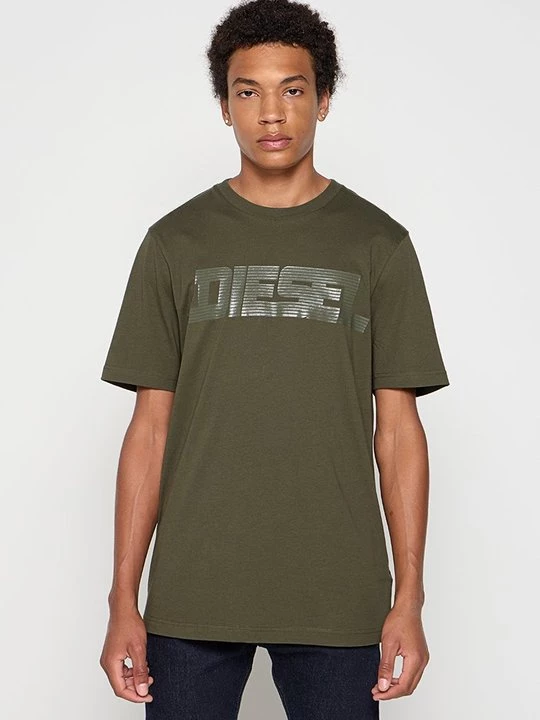 Foto van product T-shirt print Diesel donkergroen