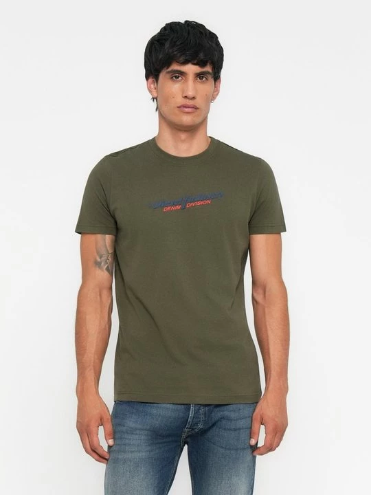 Foto van product T-shirt print Diesel donkergroen