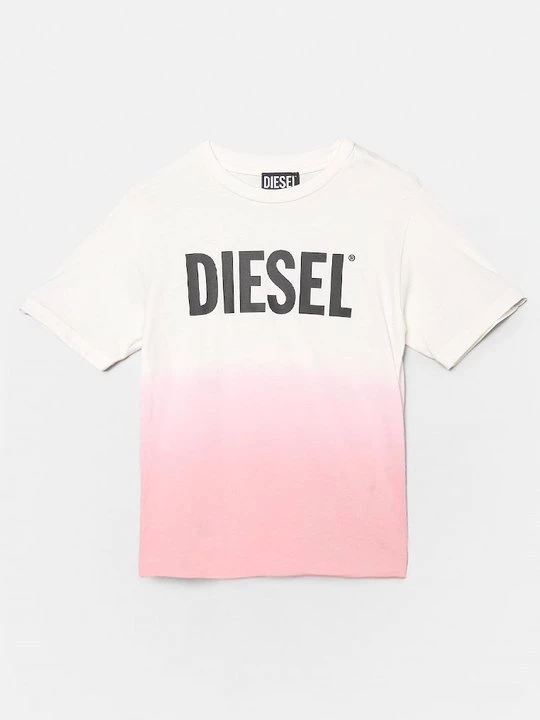 Foto van product T-shirt print Diesel donkerroze