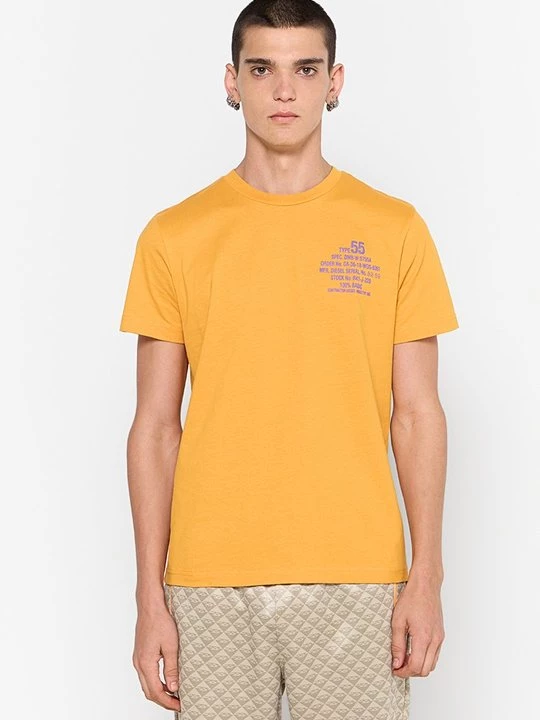 Foto van product T-shirt print Diesel geel