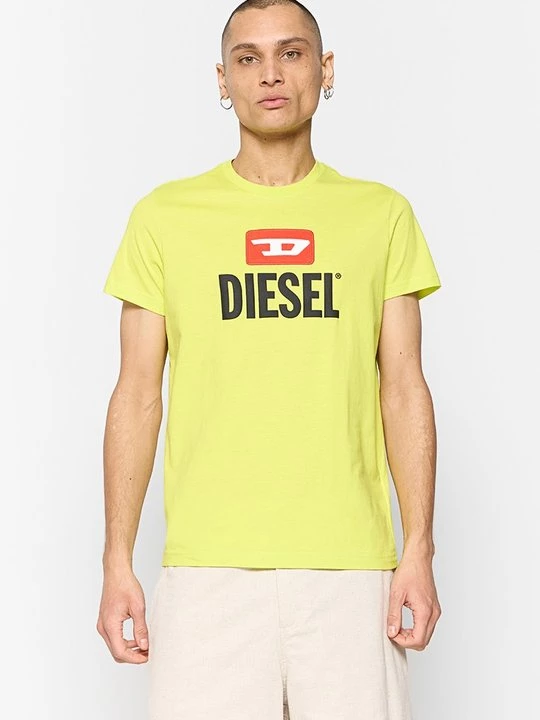 Foto van product T-shirt print Diesel geel