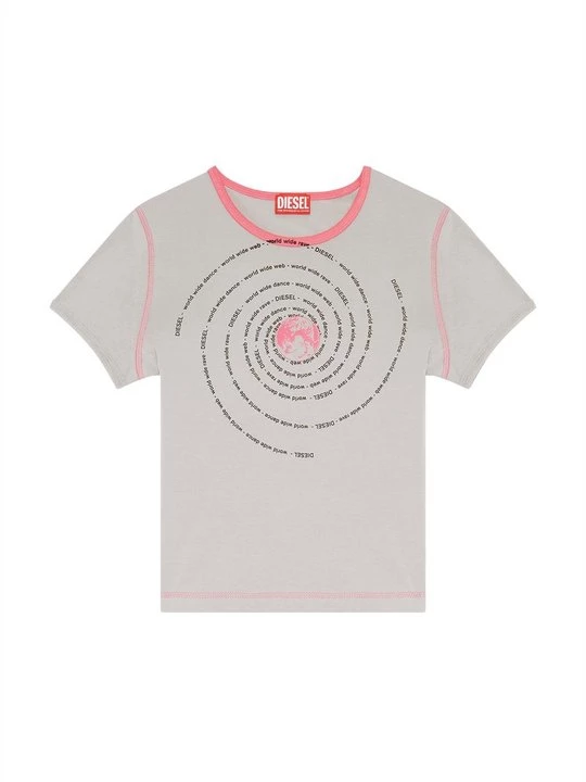 Foto van product T-shirt print Diesel grijs