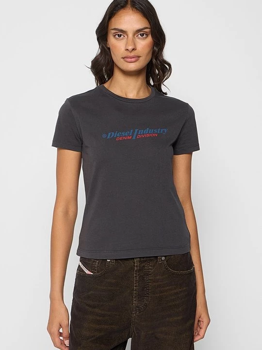 Foto van product T-shirt print Diesel grijs