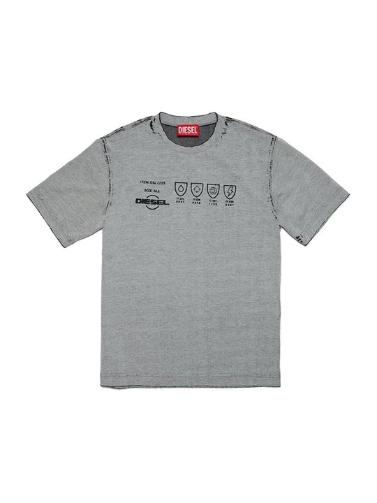 Foto van product T-shirt print Diesel grijs