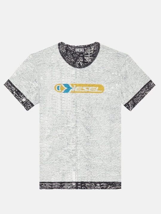 Foto van product T-shirt print Diesel grijs