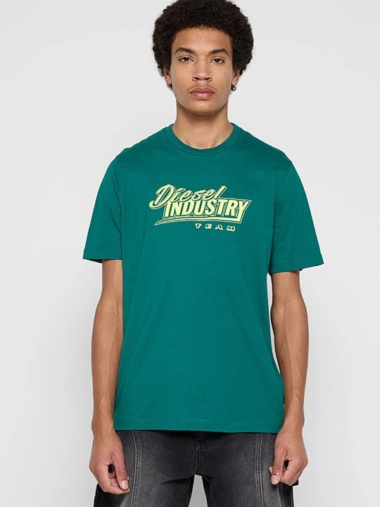 Foto van product T-shirt print Diesel groen