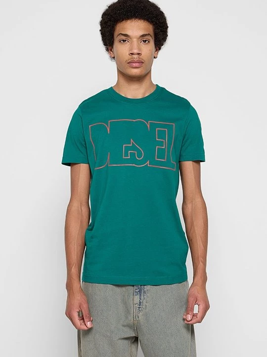 Foto van product T-shirt print Diesel groen