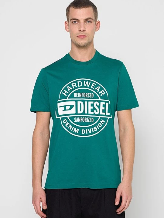Foto van product T-shirt print Diesel groen