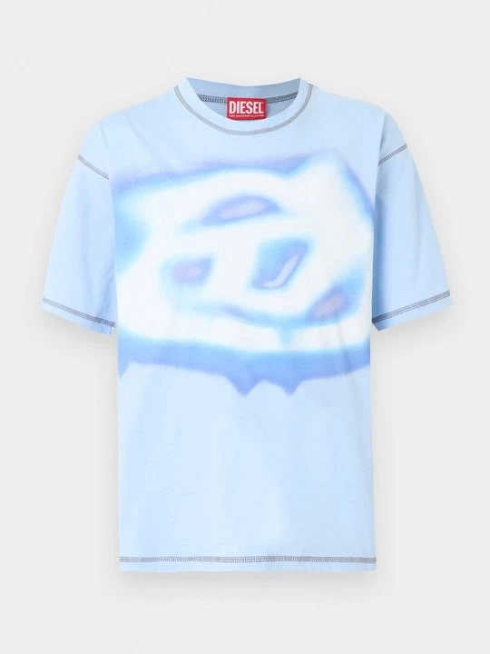 Foto van product T-shirt print Diesel lichtblauw
