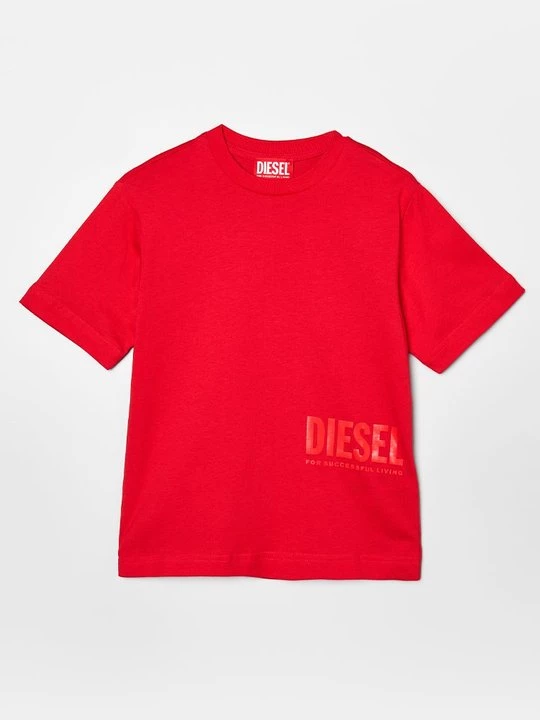 Foto van product T-shirt print Diesel rood