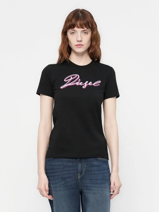 Foto van product T-shirt print Diesel rood