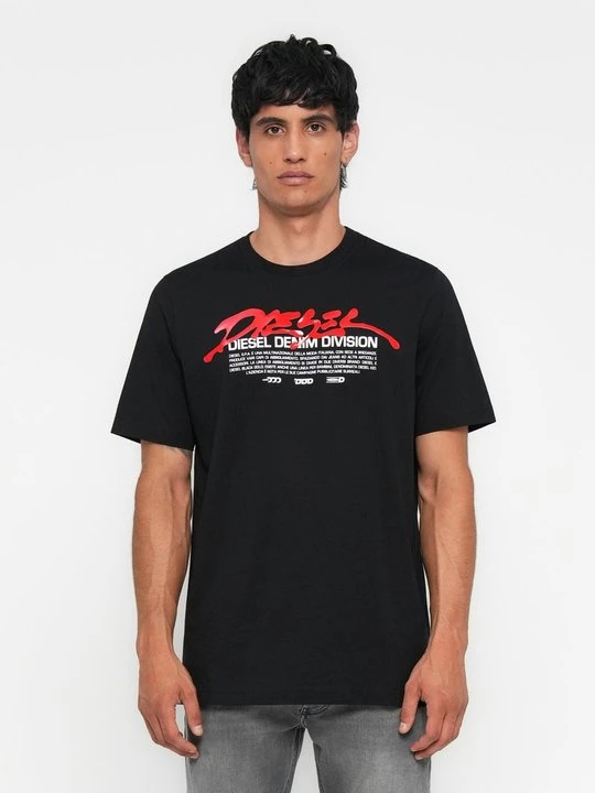 Foto van product T-shirt print Diesel rood