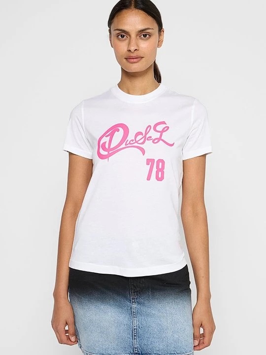 Foto van product T-shirt print Diesel wit