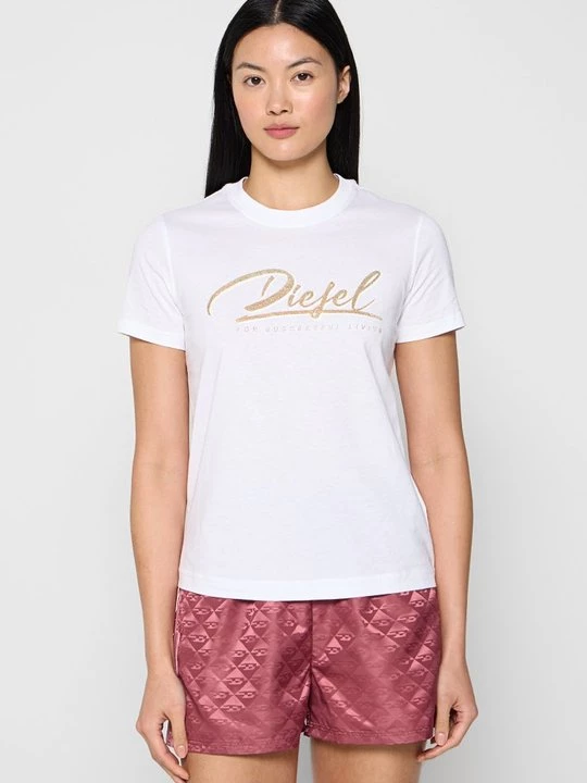 Foto van product T-shirt print Diesel wit