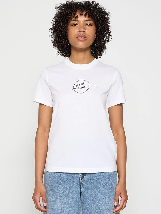 Foto van product T-shirt print Diesel wit