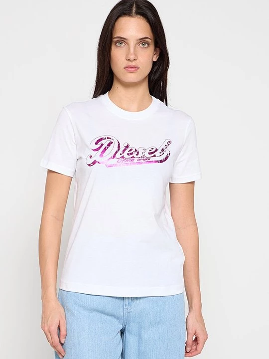 Foto van product T-shirt print Diesel wit