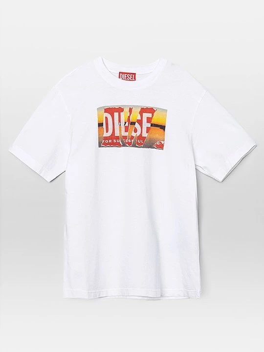 Foto van product T-shirt print Diesel wit