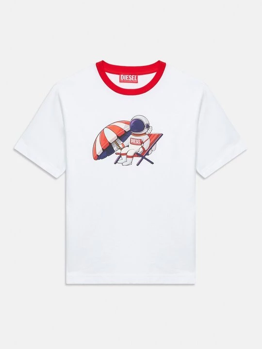 Foto van product T-shirt print Diesel wit