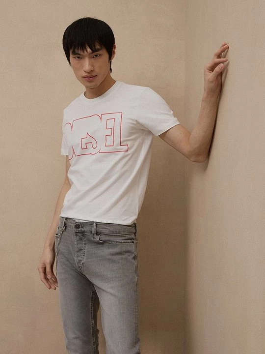 Foto van product T-shirt print Diesel wit