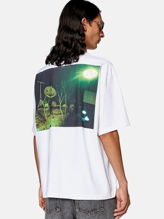 Foto van product T-shirt print Diesel wit