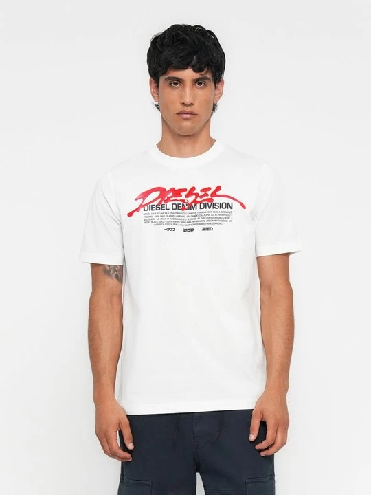 Foto van product T-shirt print Diesel wit