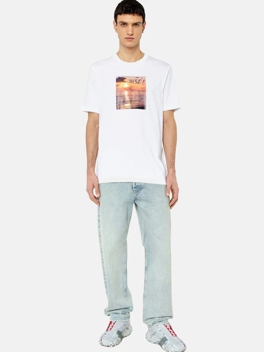 Foto van product T-shirt print Diesel wit