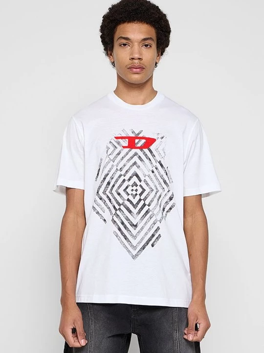 Foto van product T-shirt print Diesel wit