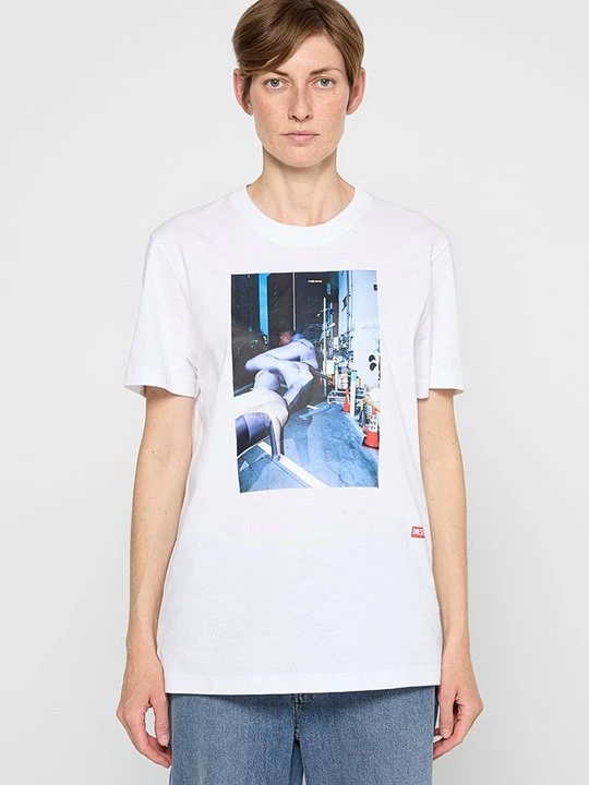Foto van product T-shirt print Diesel wit
