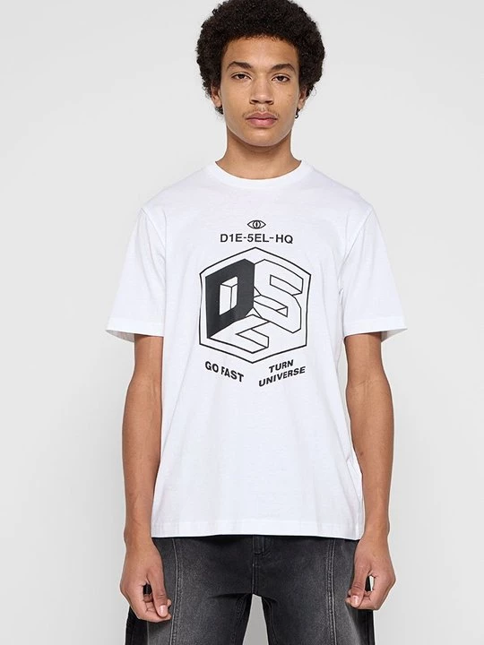 Foto van product T-shirt print Diesel wit