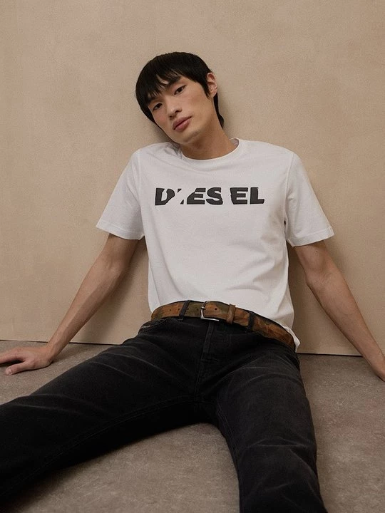 Foto van product T-shirt print Diesel wit