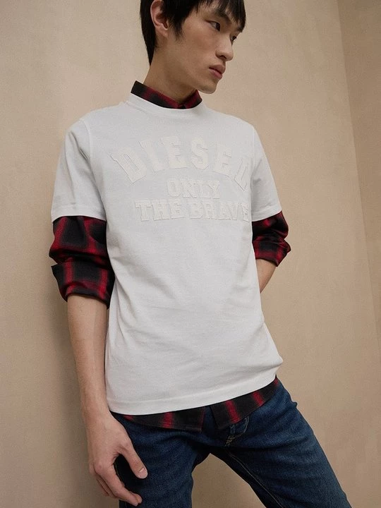 Foto van product T-shirt print Diesel wit