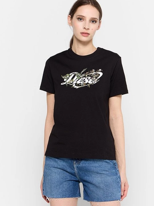 Foto van product T-shirt print Diesel zwart