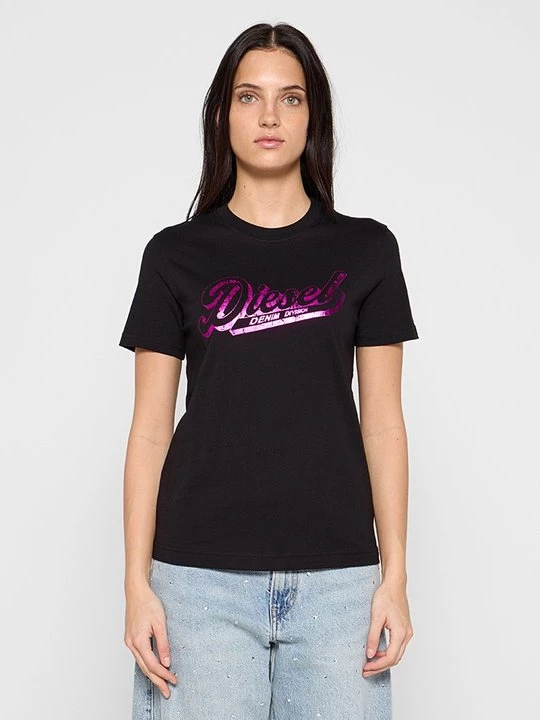 Foto van product T-shirt print Diesel zwart
