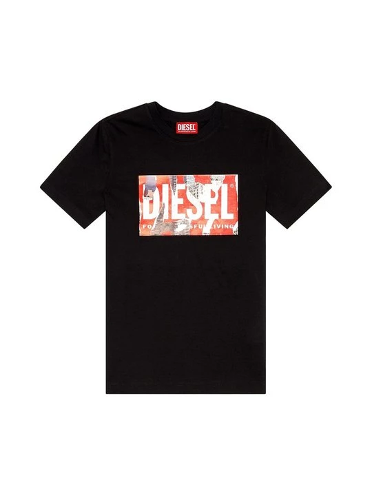 Foto van product T-shirt print Diesel zwart