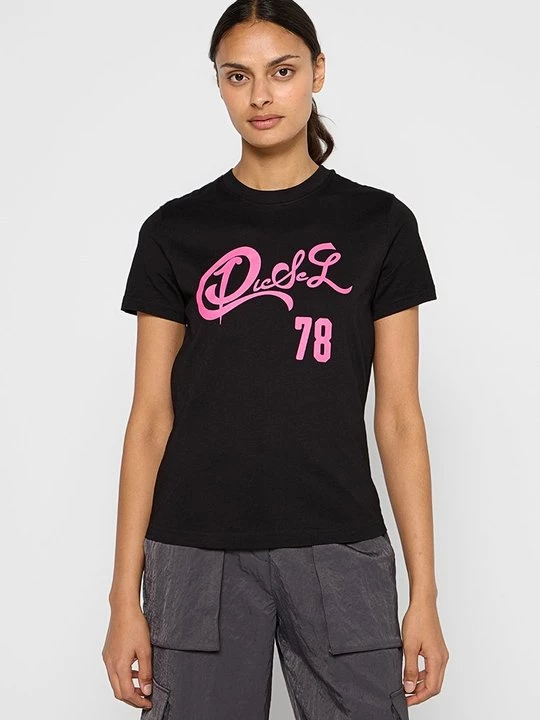 Foto van product T-shirt print Diesel zwart