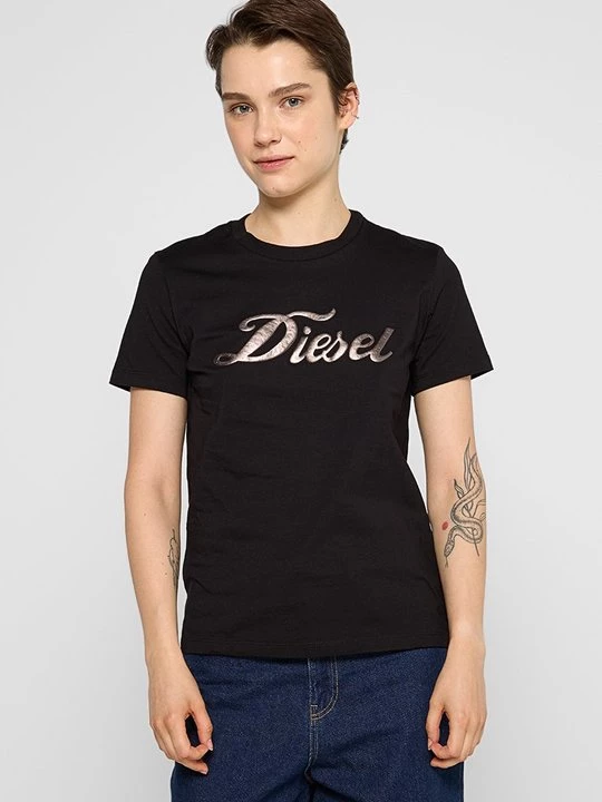 Foto van product T-shirt print Diesel zwart