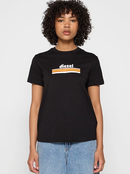 Foto van product T-shirt print Diesel zwart
