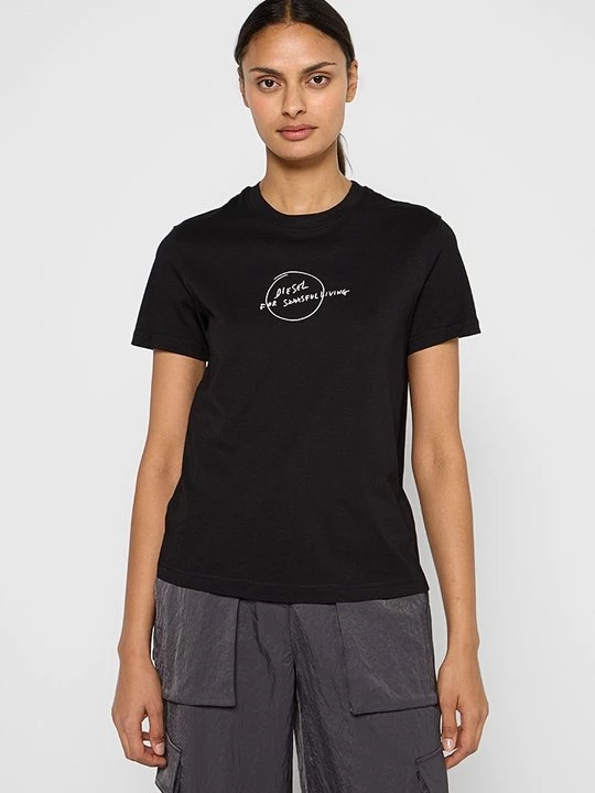Foto van product T-shirt print Diesel zwart