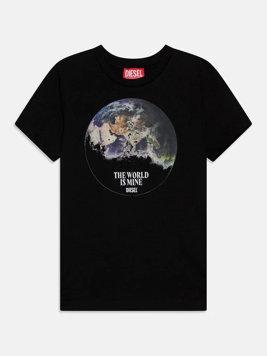 Foto van product T-shirt print Diesel zwart