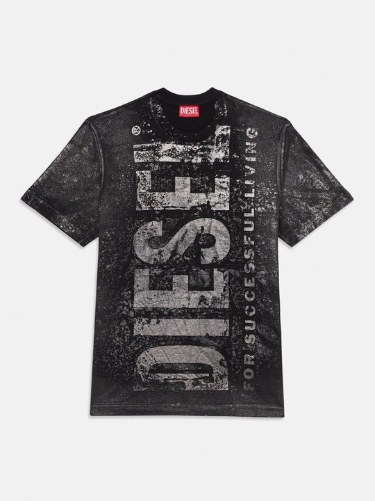 Foto van product T-shirt print Diesel zwart