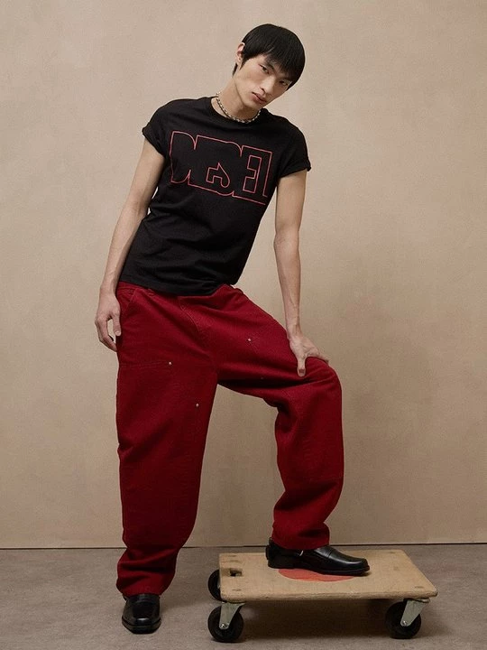 Foto van product T-shirt print Diesel zwart