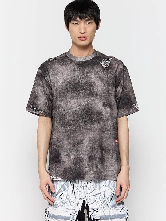 Foto van product T-shirt print Diesel zwart