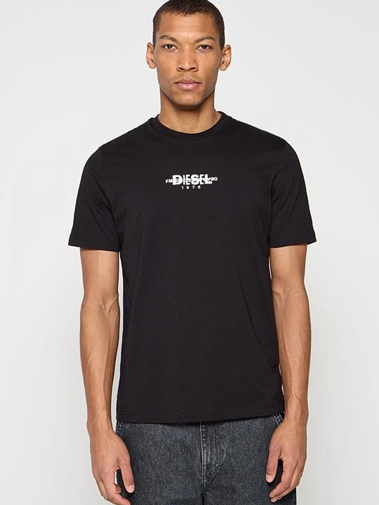 Foto van product T-shirt print Diesel zwart