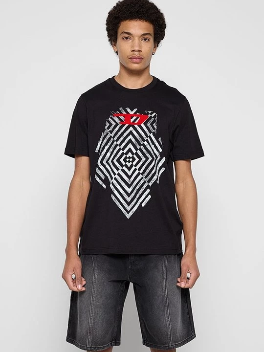 Foto van product T-shirt print Diesel zwart
